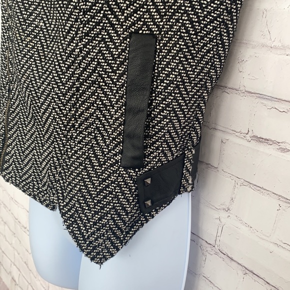 Anthro. Daniel Rainn herringbone black vest size small - Picture 6 of 15